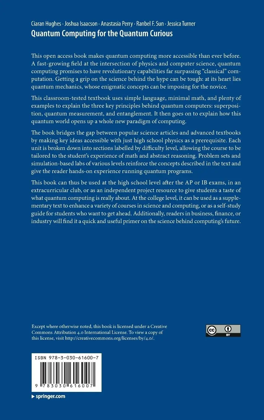 Rückseite: 9783030616007 | Quantum Computing for the Quantum Curious | Ciaran Hughes (u. a.) | xv