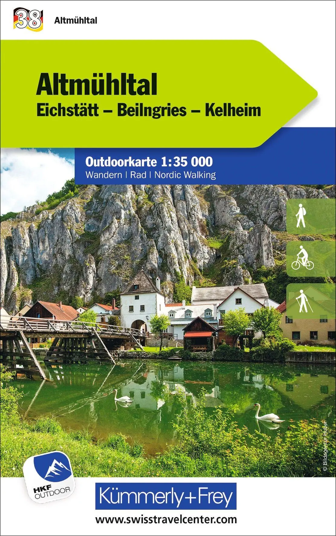 Cover: 9783259026007 | Kümmerly+Frey Outdoorkarte Deutschland 38 Altmühltal 1:35.000 | AG