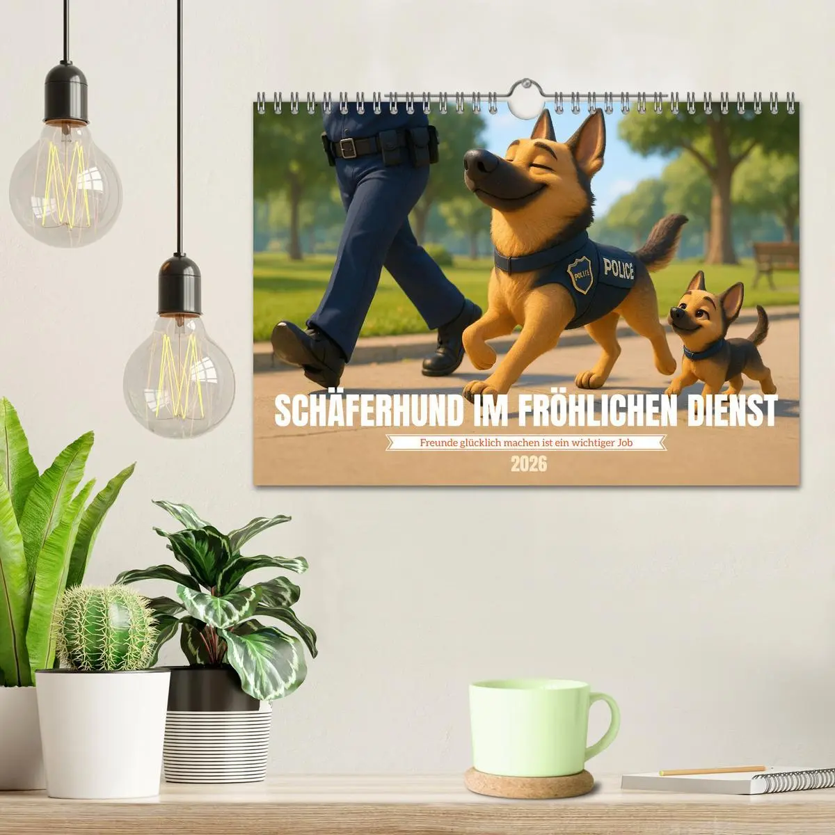 Bild: 9783516596007 | Schäferhund im fröhlichen Dienst (Wandkalender 2026 DIN A4 quer),...