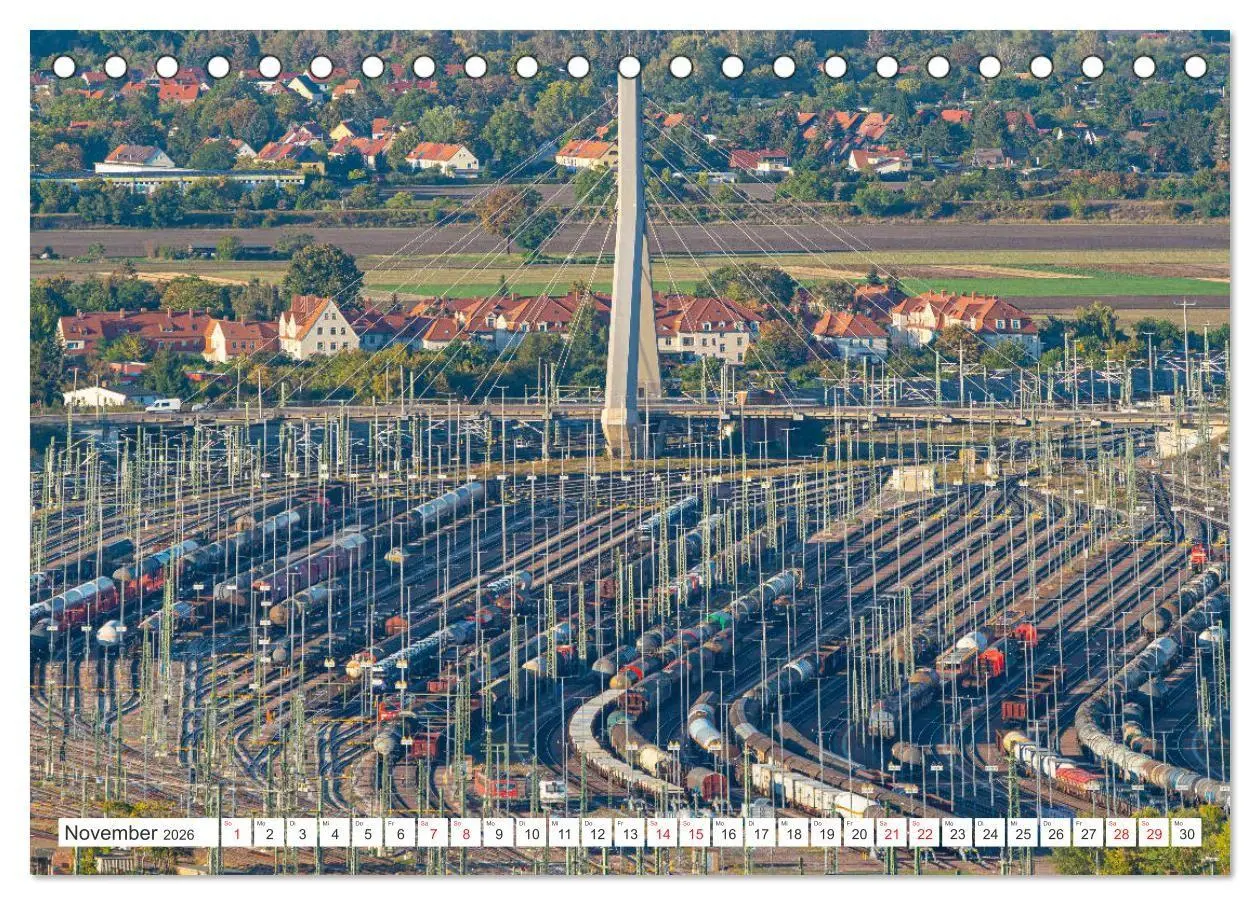 Bild: 9783516666007 | Halle an der Saale von oben (Tischkalender 2026 DIN A5 quer),...