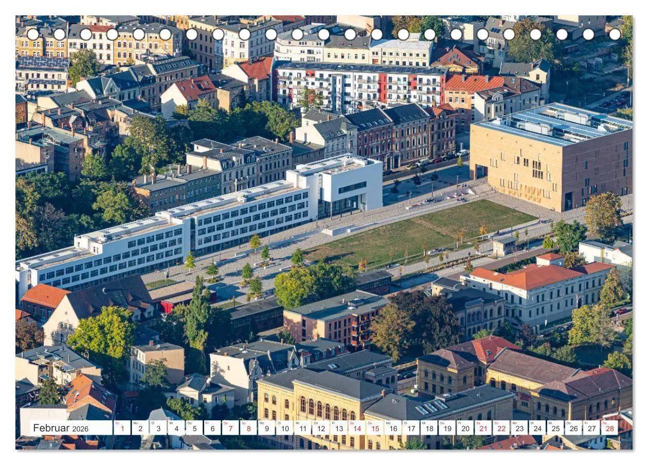 Bild: 9783516666007 | Halle an der Saale von oben (Tischkalender 2026 DIN A5 quer),...