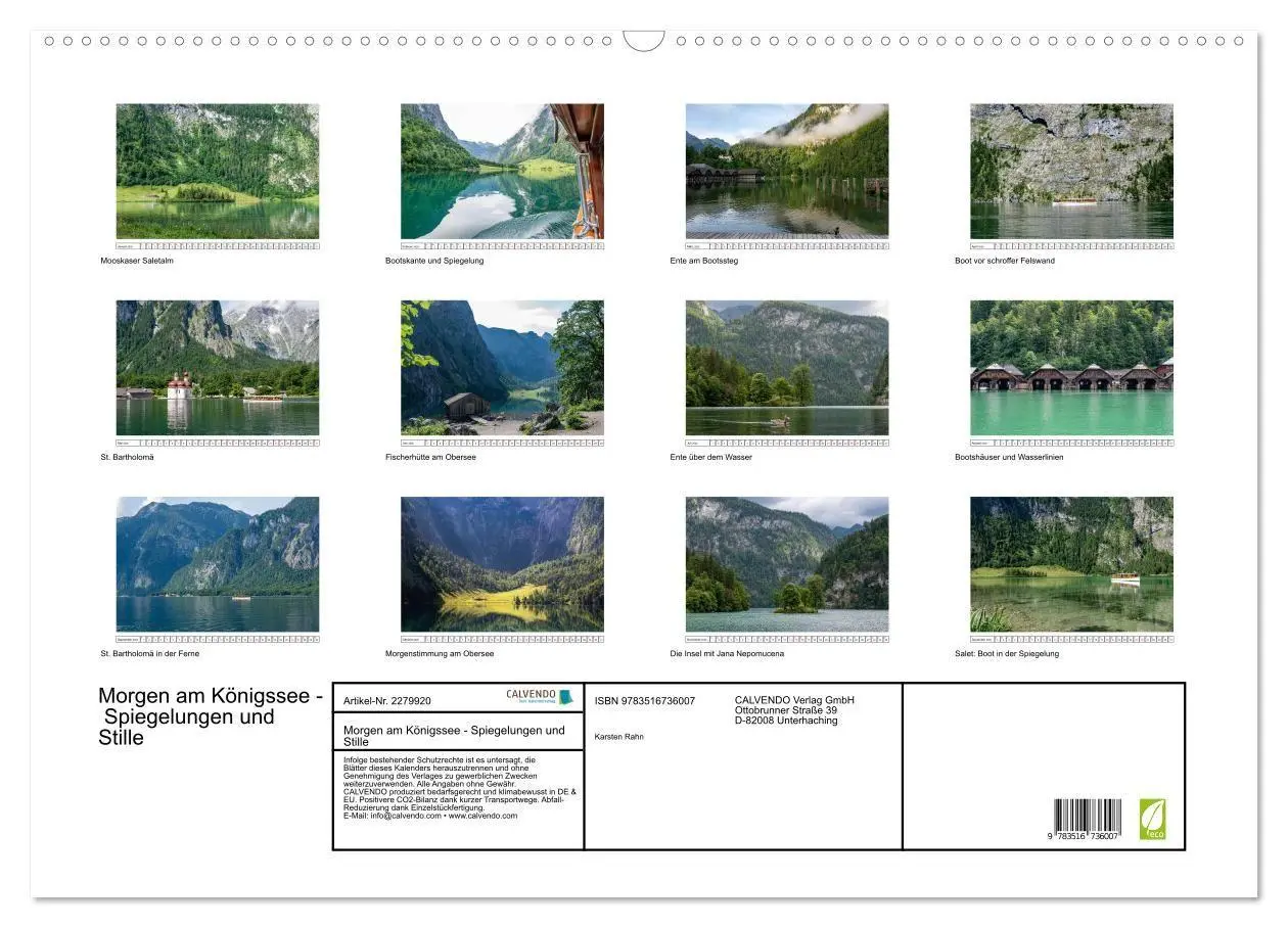 Bild: 9783516736007 | Morgen am Königssee - Spiegelungen und Stille (Wandkalender 2026...