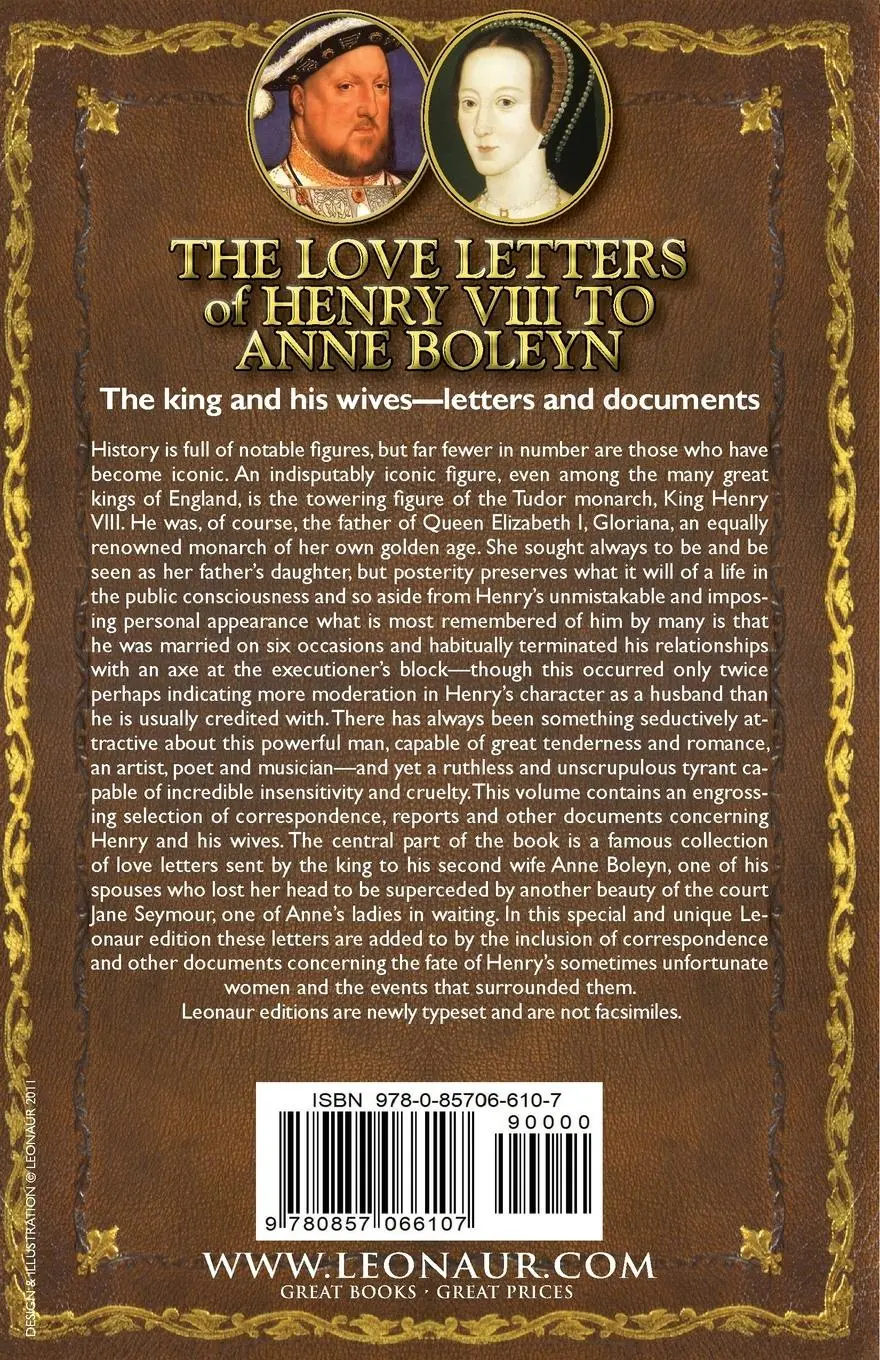 Rückseite: 9780857066107 | The Love Letters of Henry VIII to Anne Boleyn &amp; Other...