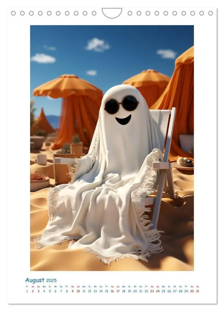 Bild: 9783435856107 | Ghosti (Wandkalender 2025 DIN A4 hoch), CALVENDO Monatskalender | 2025