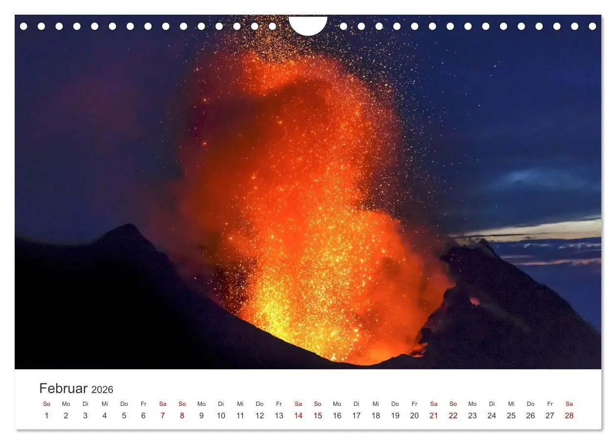 Bild: 9783457566107 | Vulkane - Beeindruckende Feuerberge (Wandkalender 2026 DIN A4...