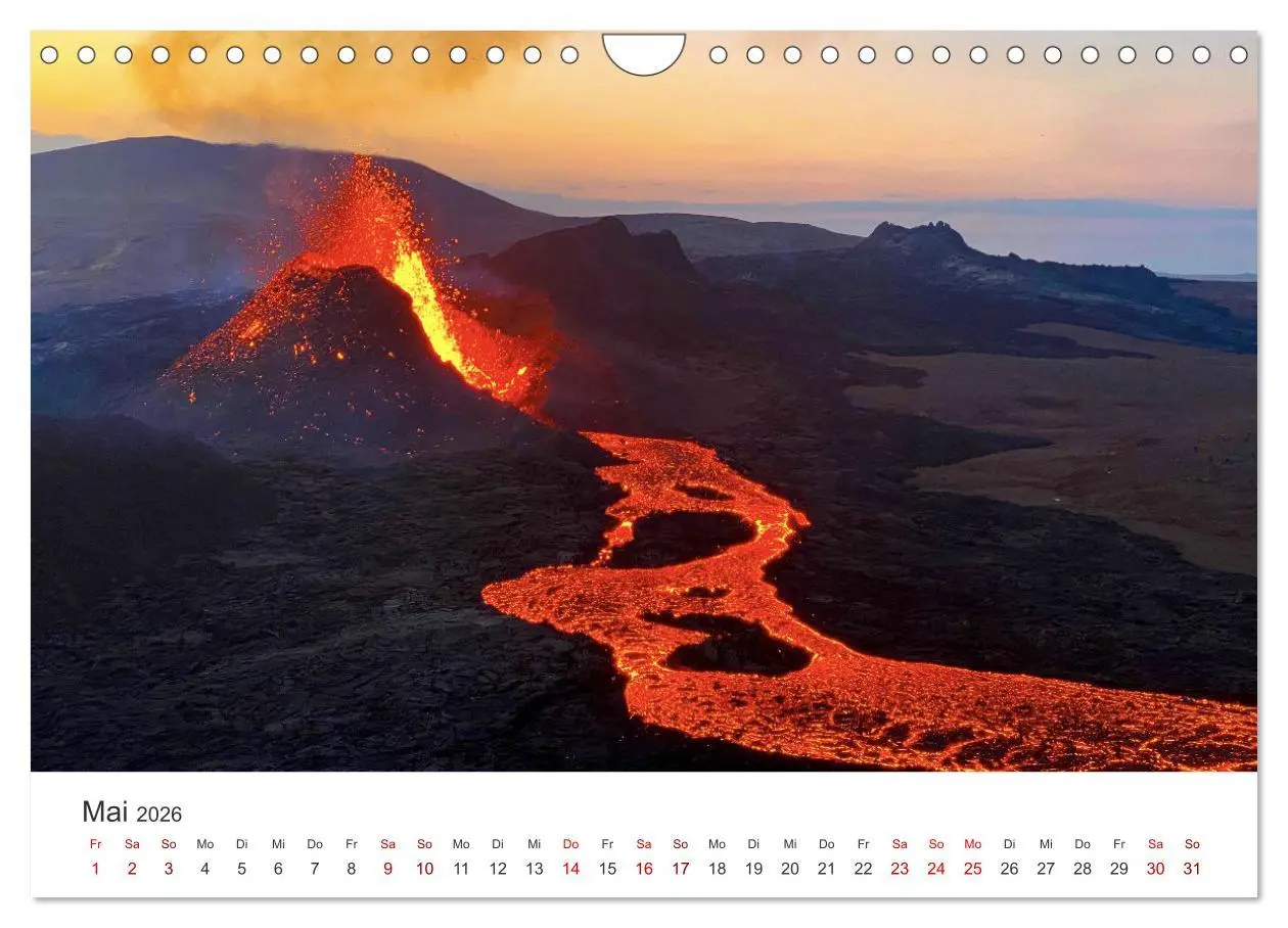 Bild: 9783457566107 | Vulkane - Beeindruckende Feuerberge (Wandkalender 2026 DIN A4...