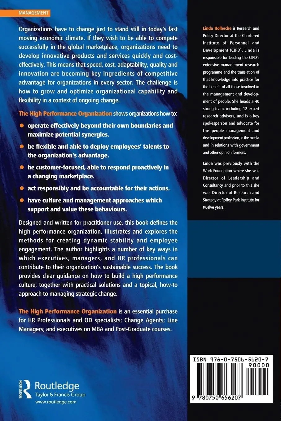 Rückseite: 9780750656207 | The High Performance Organization | Linda Holbeche | Taschenbuch