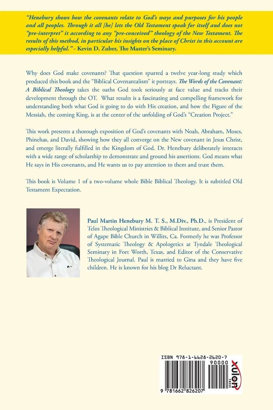 Rückseite: 9781662826207 | The Words of the Covenant - A Biblical Theology: Volume 1 - Old...