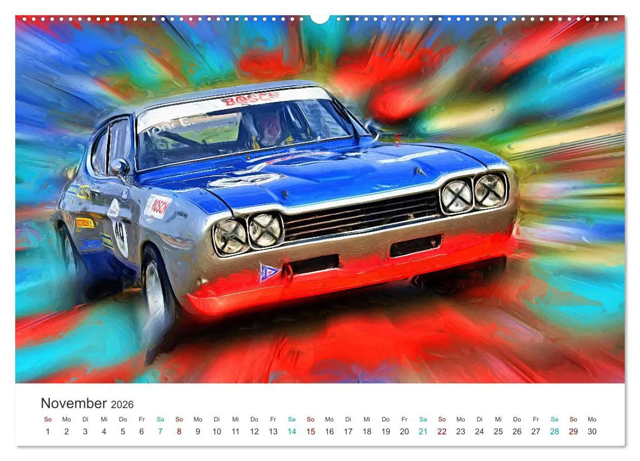 Bild: 9783457246207 | Kultautos - Capri und Escort (Wandkalender 2026 DIN A2 quer),...