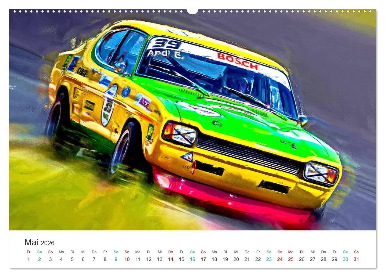 Bild: 9783457246207 | Kultautos - Capri und Escort (Wandkalender 2026 DIN A2 quer),...