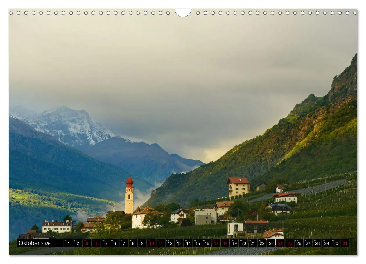 Bild: 9783457556207 | Vinschgau &amp; Ortleralpen (Wandkalender 2026 DIN A3 quer), CALVENDO...