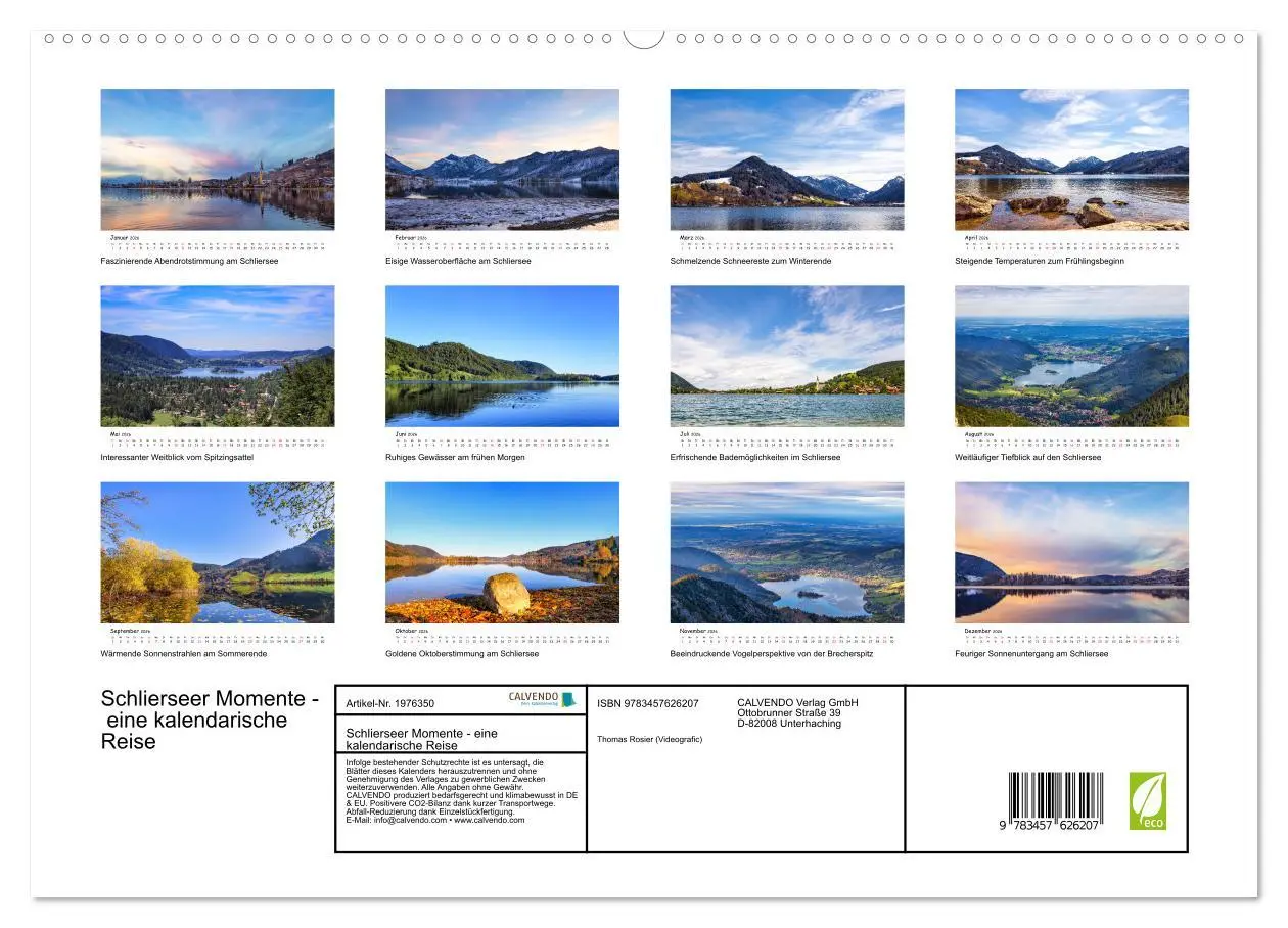 Bild: 9783457626207 | Schlierseer Momente - eine kalendarische Reise (Wandkalender 2026...