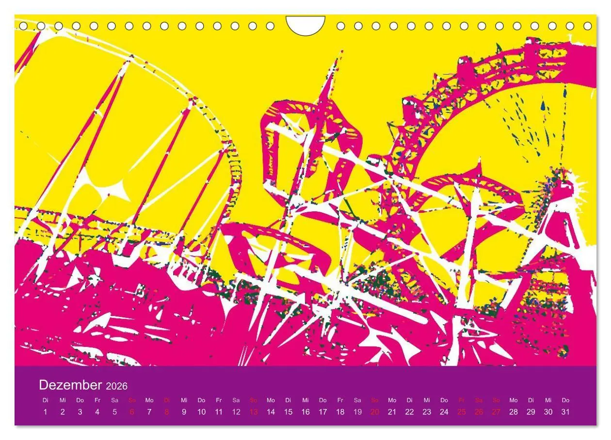 Bild: 9783516026207 | WIEN popartig (Wandkalender 2026 DIN A4 quer), CALVENDO Monatskalender