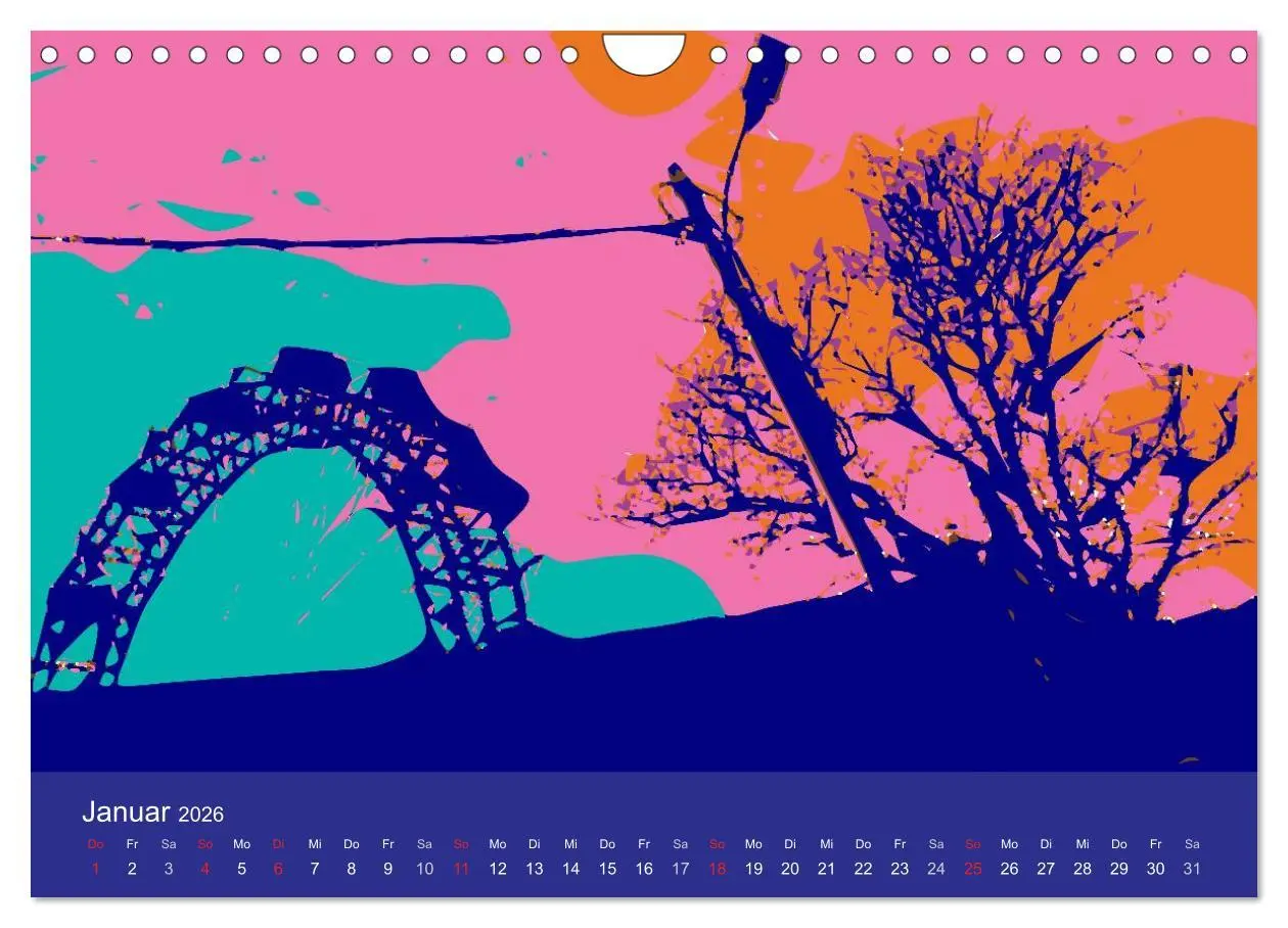 Bild: 9783516026207 | WIEN popartig (Wandkalender 2026 DIN A4 quer), CALVENDO Monatskalender