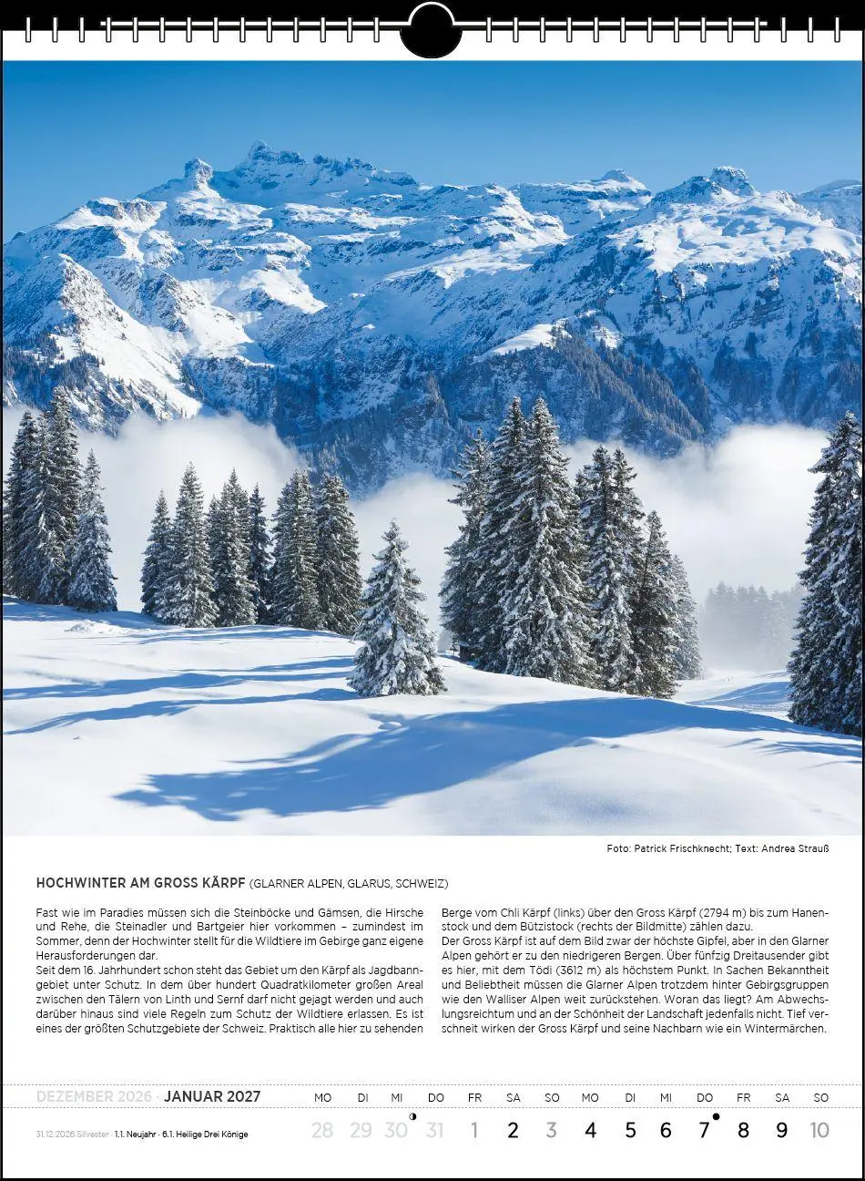 Bild: 9783861926207 | Blodigs Alpenkalender 2027 | Das Original seit 1926 | Andrea Strauß
