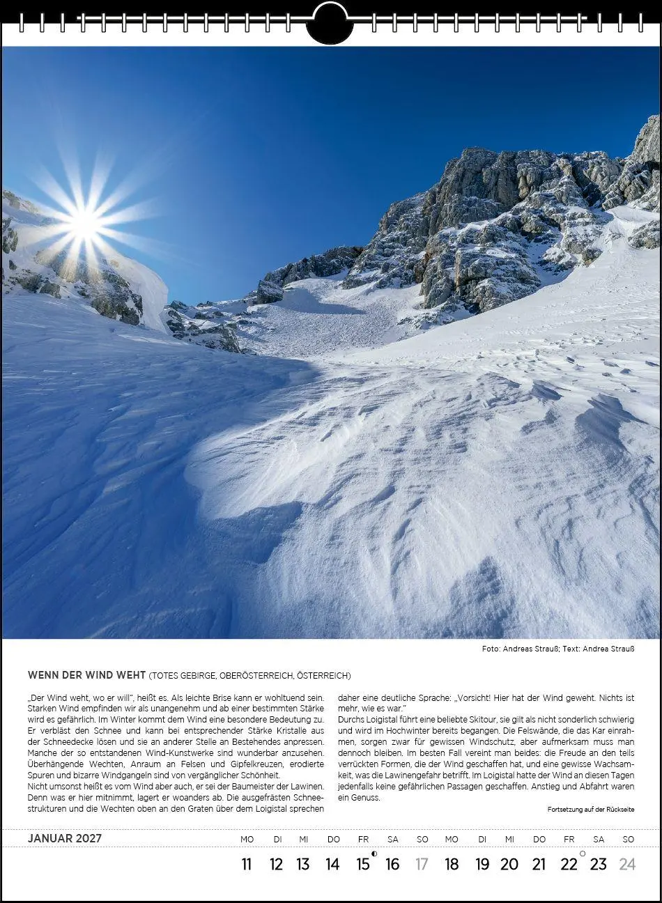 Bild: 9783861926207 | Blodigs Alpenkalender 2027 | Das Original seit 1926 | Andrea Strauß