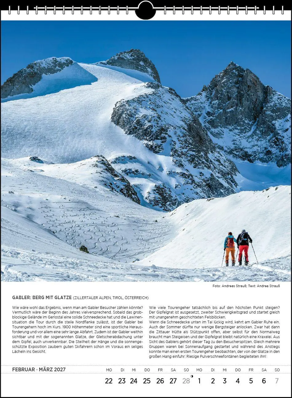 Bild: 9783861926207 | Blodigs Alpenkalender 2027 | Das Original seit 1926 | Andrea Strauß