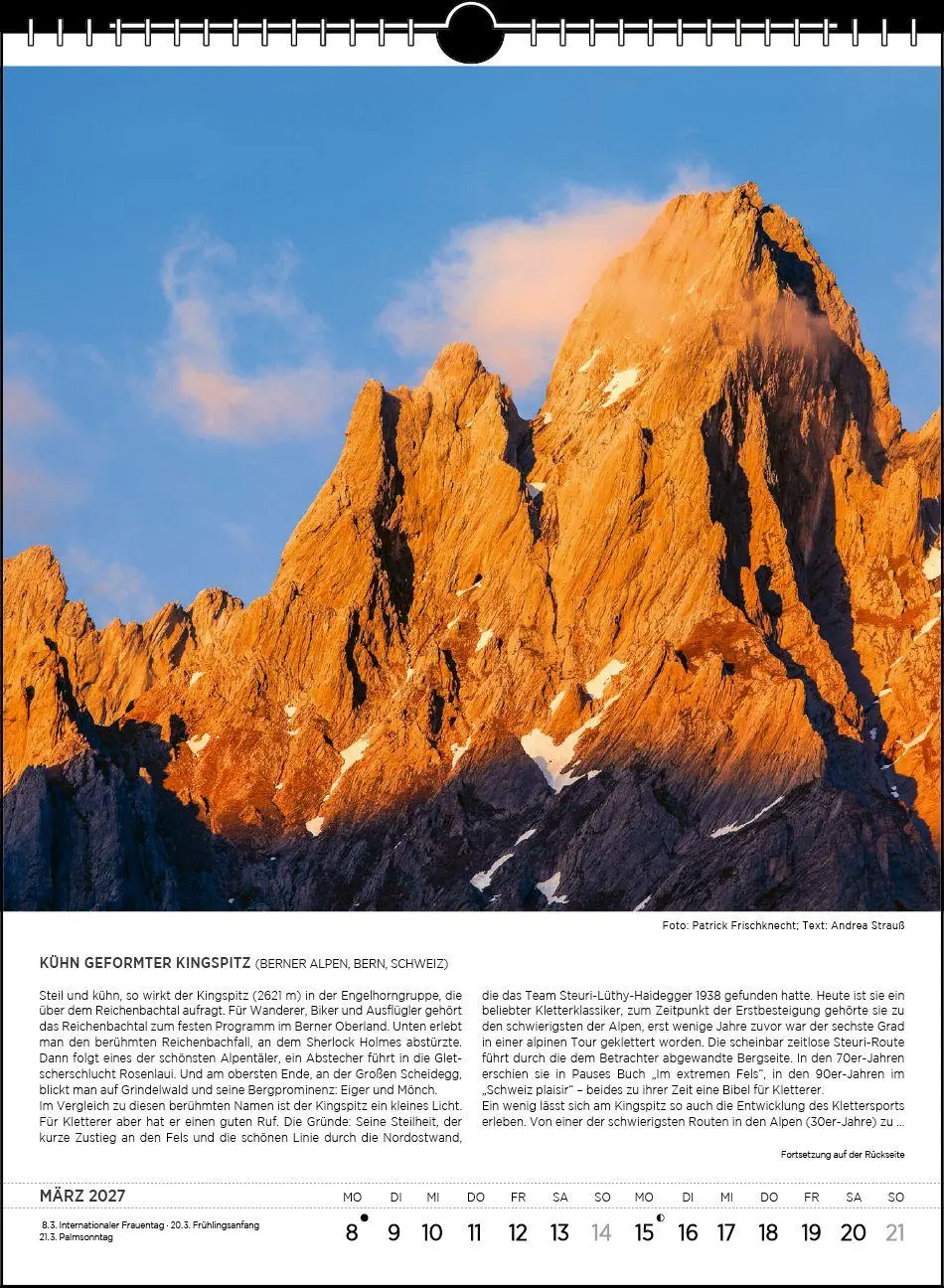 Bild: 9783861926207 | Blodigs Alpenkalender 2027 | Das Original seit 1926 | Andrea Strauß