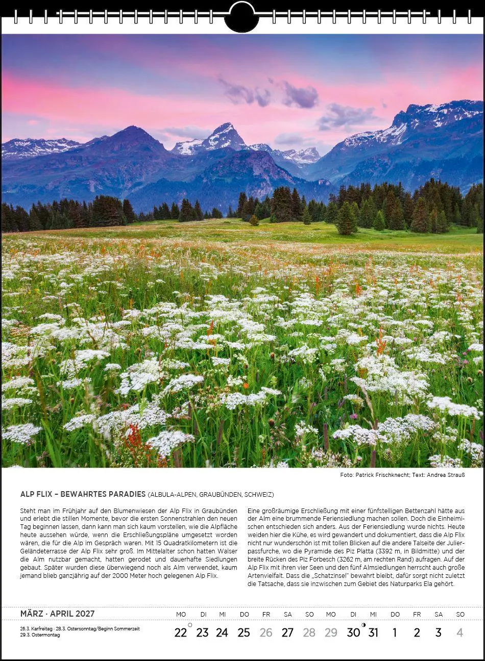 Bild: 9783861926207 | Blodigs Alpenkalender 2027 | Das Original seit 1926 | Andrea Strauß