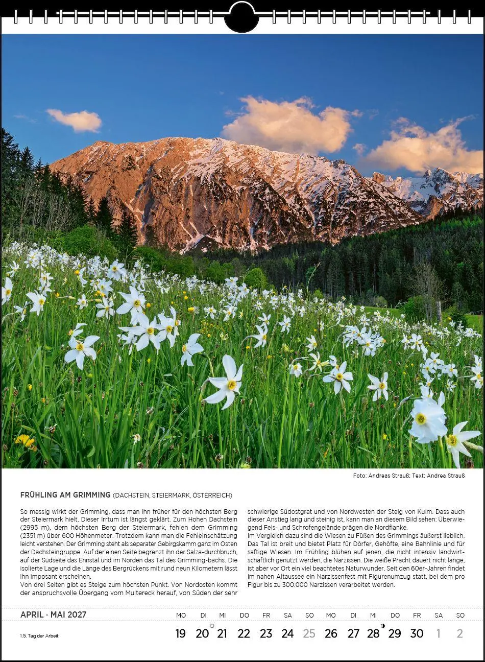 Bild: 9783861926207 | Blodigs Alpenkalender 2027 | Das Original seit 1926 | Andrea Strauß