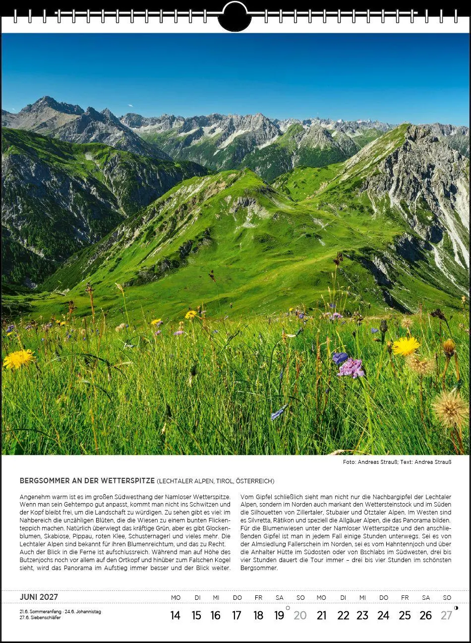 Bild: 9783861926207 | Blodigs Alpenkalender 2027 | Das Original seit 1926 | Andrea Strauß