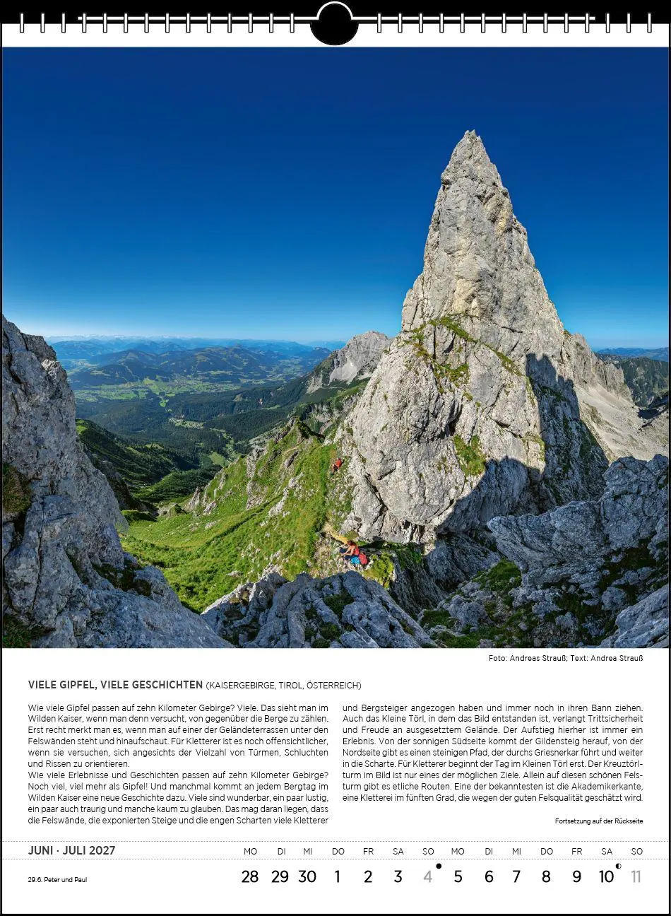Bild: 9783861926207 | Blodigs Alpenkalender 2027 | Das Original seit 1926 | Andrea Strauß