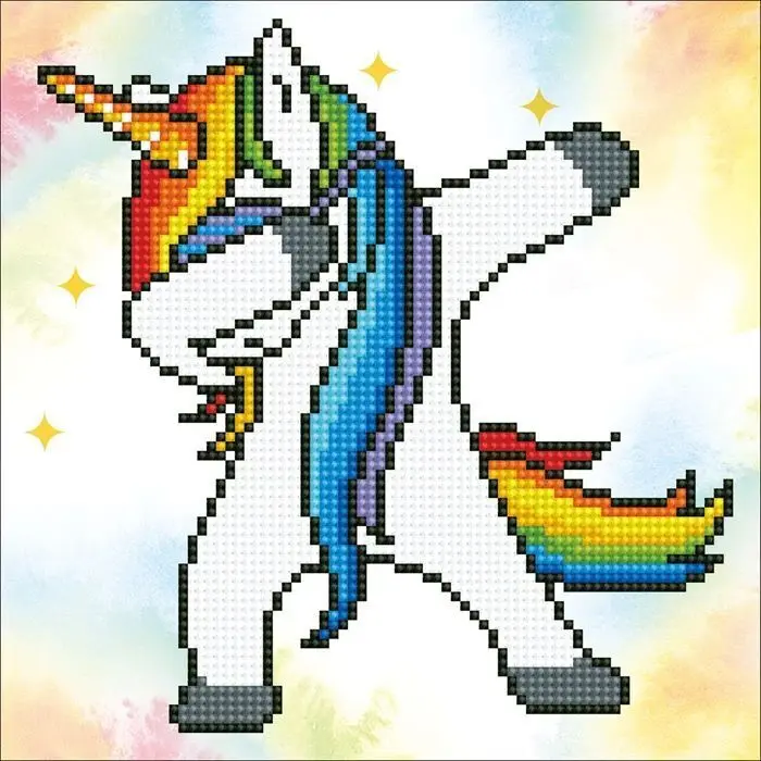 Cover: 4897073246307 | DIAMOND DOTZ - Diamond Painting Einhorn Dab | Kit (Bastelset) | 2025
