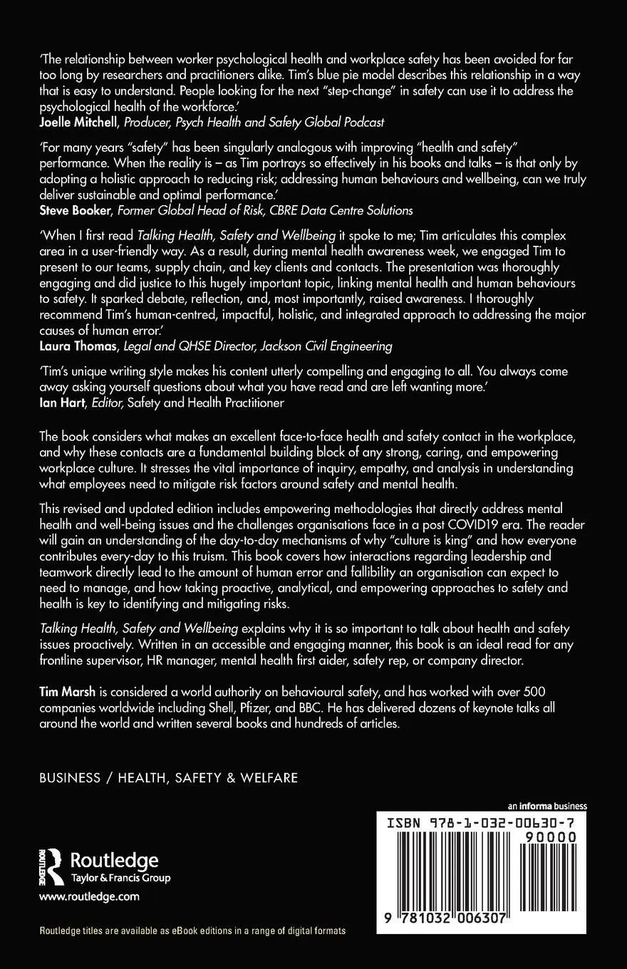 Rückseite: 9781032006307 | Talking Health, Safety and Wellbeing | Tim Marsh | Taschenbuch | 2021