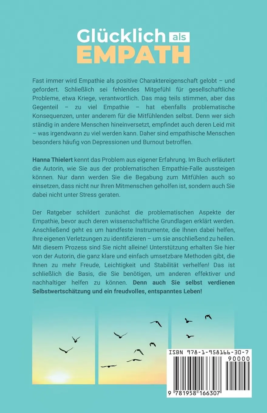 Rückseite: 9781958166307 | Glücklich als Empath | Hanna Thielert | Taschenbuch | 2022 | Portofino