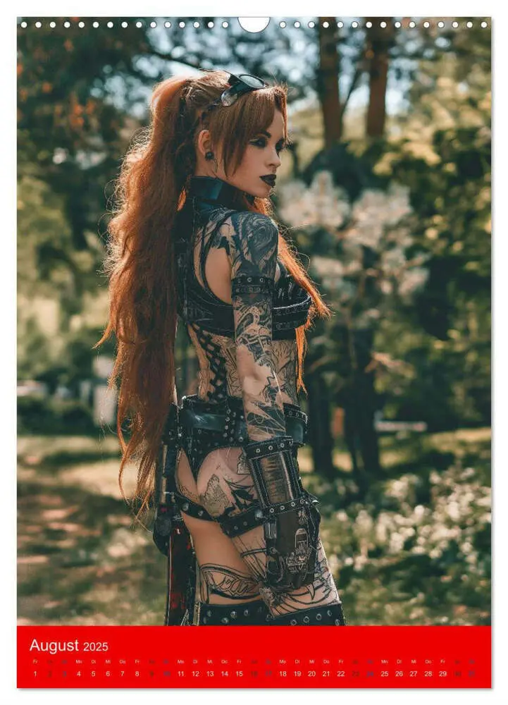 Bild: 9783383816307 | RED HAIR - Cyberladys (Wandkalender 2025 DIN A3 hoch), CALVENDO...