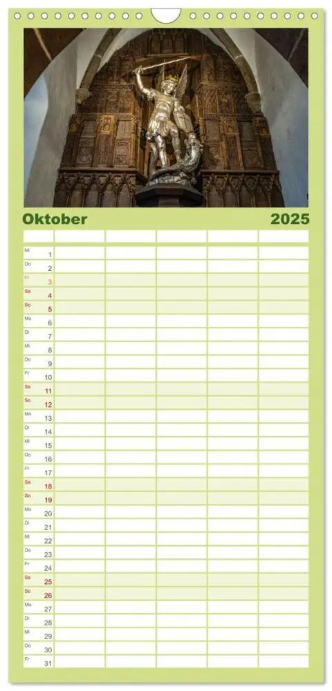 Bild: 9783457096307 | Familienplaner 2025 - Welterbe Mont-Saint-Michel mit 5 Spalten...