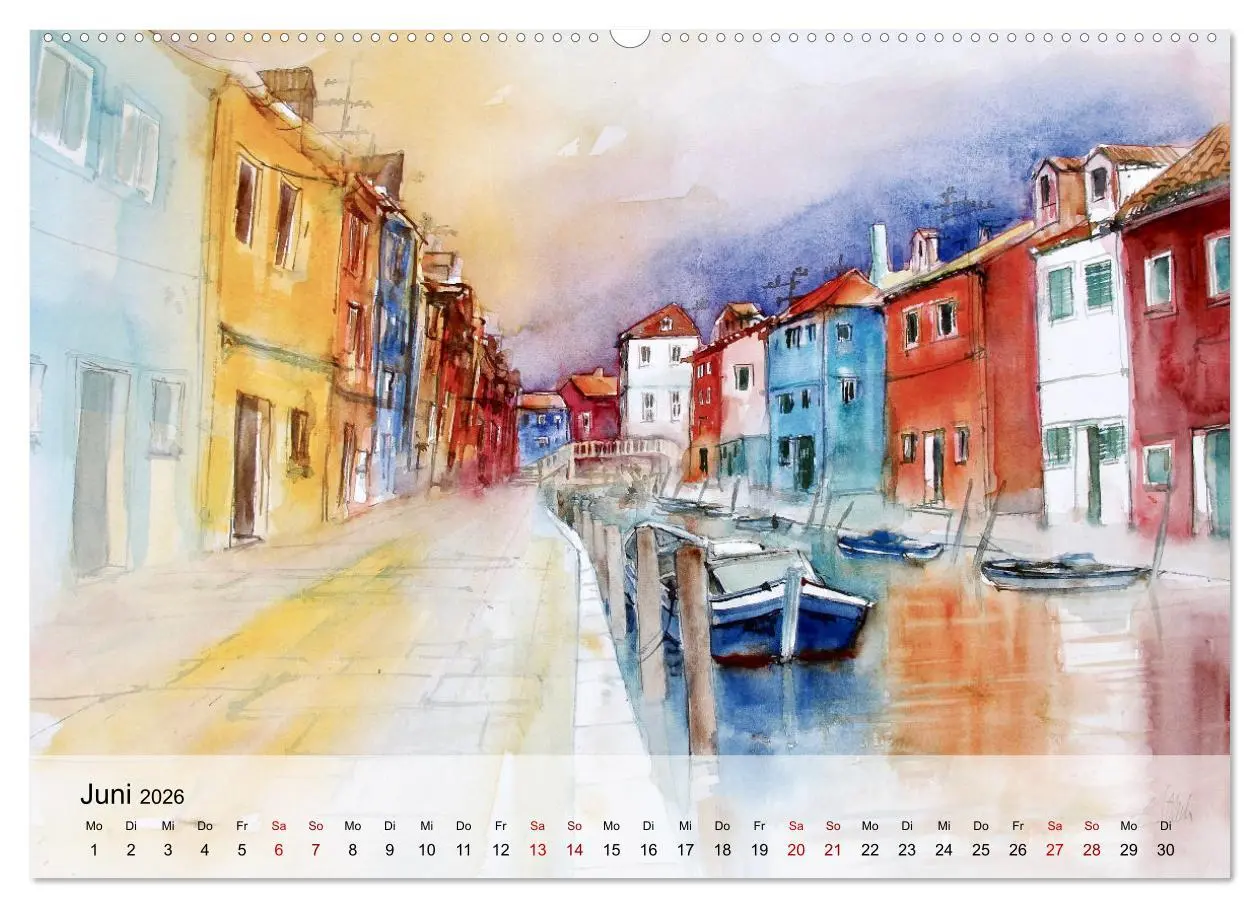 Bild: 9783457476307 | Aquarell auf Reisen - mit Eckard Funck (Wandkalender 2026 DIN A2...