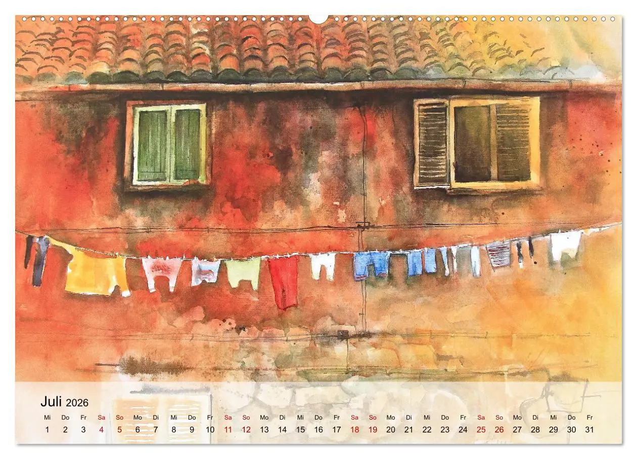 Bild: 9783457476307 | Aquarell auf Reisen - mit Eckard Funck (Wandkalender 2026 DIN A2...