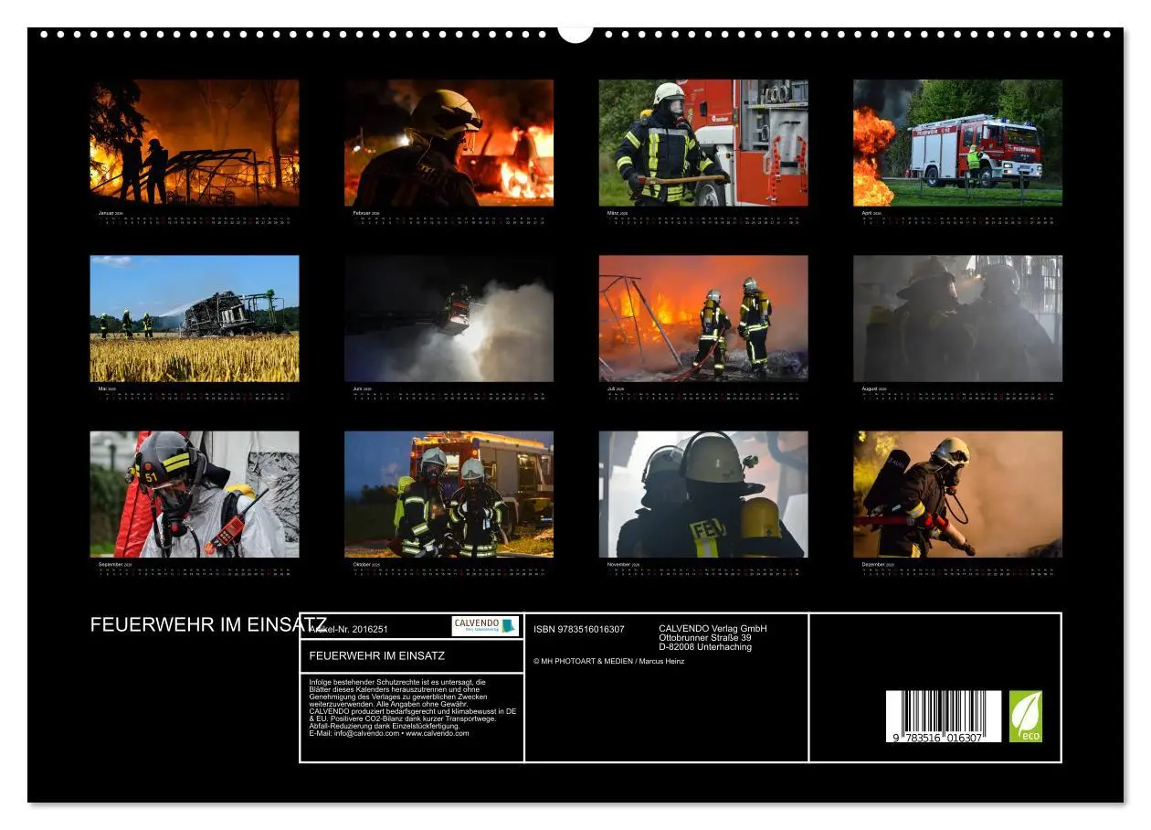 Bild: 9783516016307 | FEUERWEHR IM EINSATZ (hochwertiger Premium Wandkalender 2026 DIN A2...