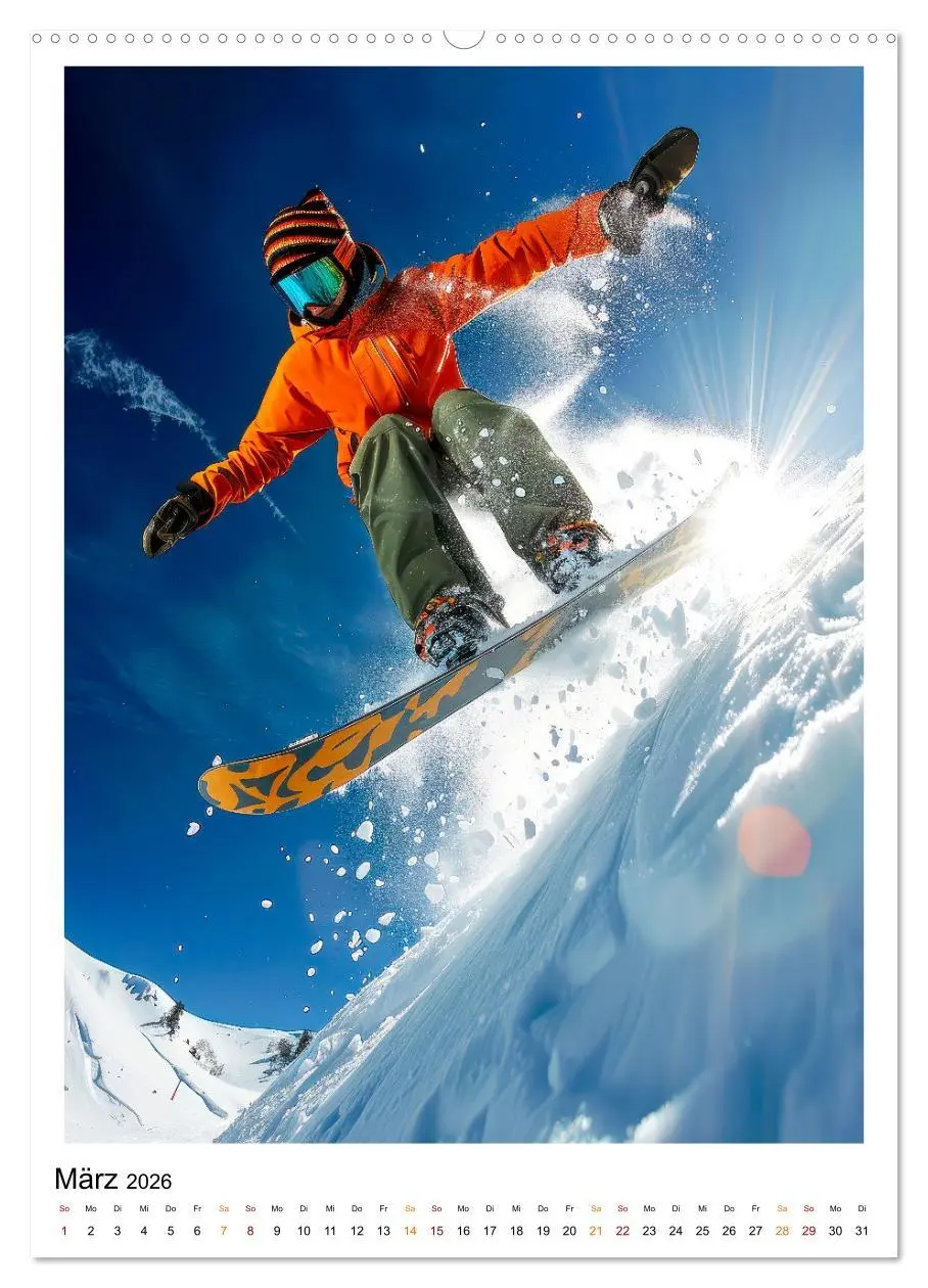 Bild: 9783516256307 | Snowboarden - coole Tage (hochwertiger Premium Wandkalender 2026...