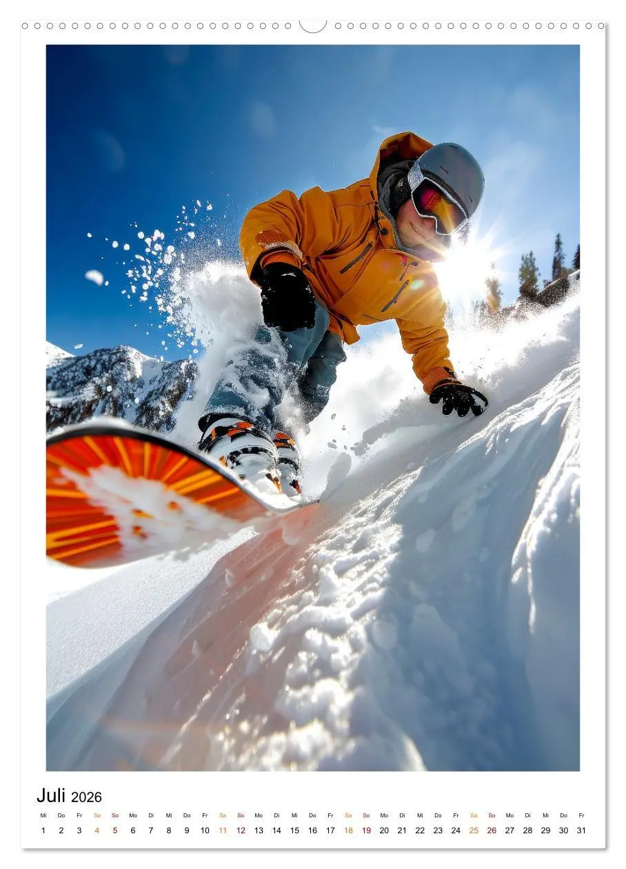 Bild: 9783516256307 | Snowboarden - coole Tage (hochwertiger Premium Wandkalender 2026...