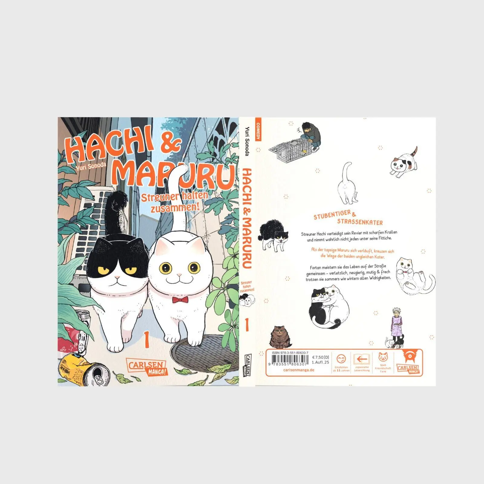 Bild: 9783551806307 | Hachi &amp; Maruru - Streuner halten zusammen! 1 | Yuri Sonoda | Buch