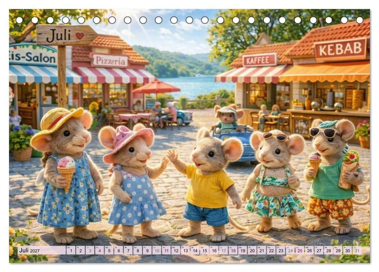 Bild: 9783569896307 | Mäusli Kalender (Tischkalender 2027 DIN A5 quer), CALVENDO...