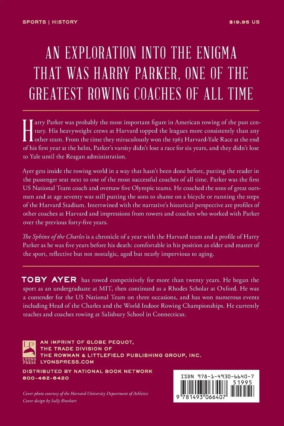Rückseite: 9781493066407 | The Sphinx of the Charles | A Year at Harvard with Harry Parker | Ayer