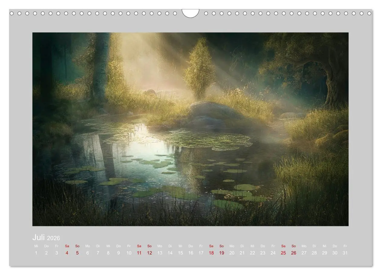 Bild: 9783457536407 | Wald der Märchen (Wandkalender 2026 DIN A3 quer), CALVENDO...