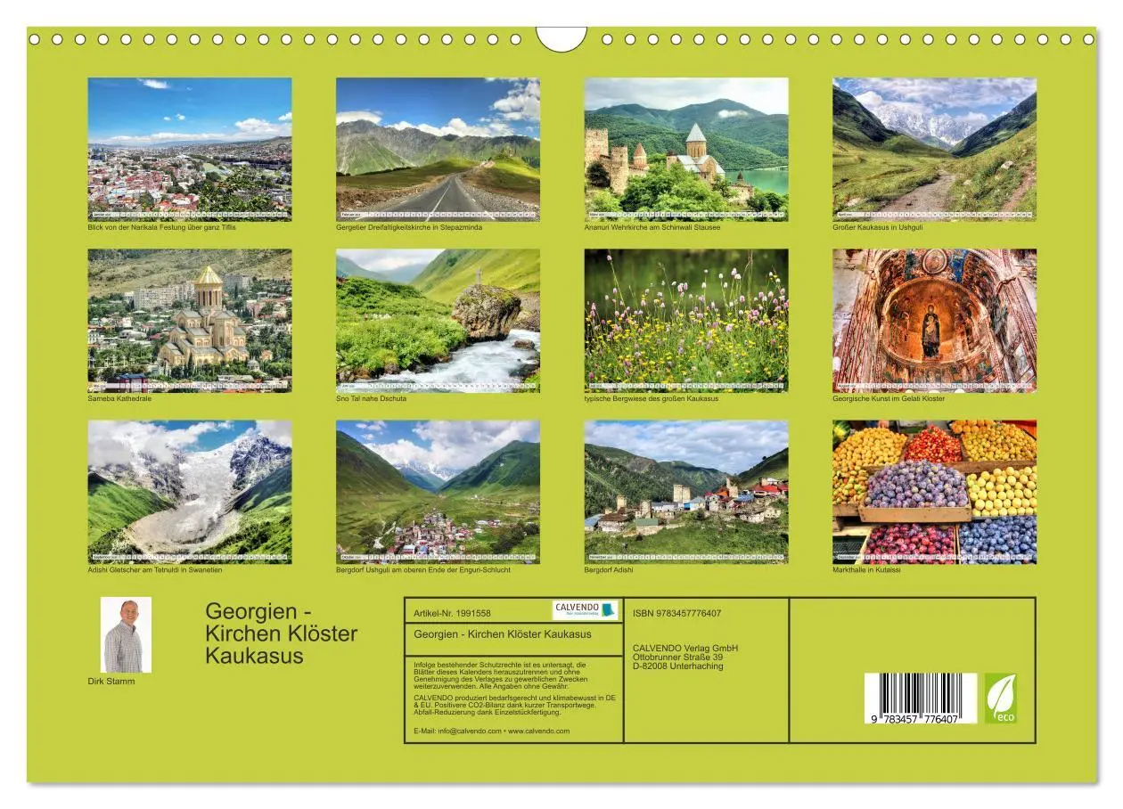Bild: 9783457776407 | Georgien - Kirchen Klöster Kaukasus (Wandkalender 2026 DIN A3...