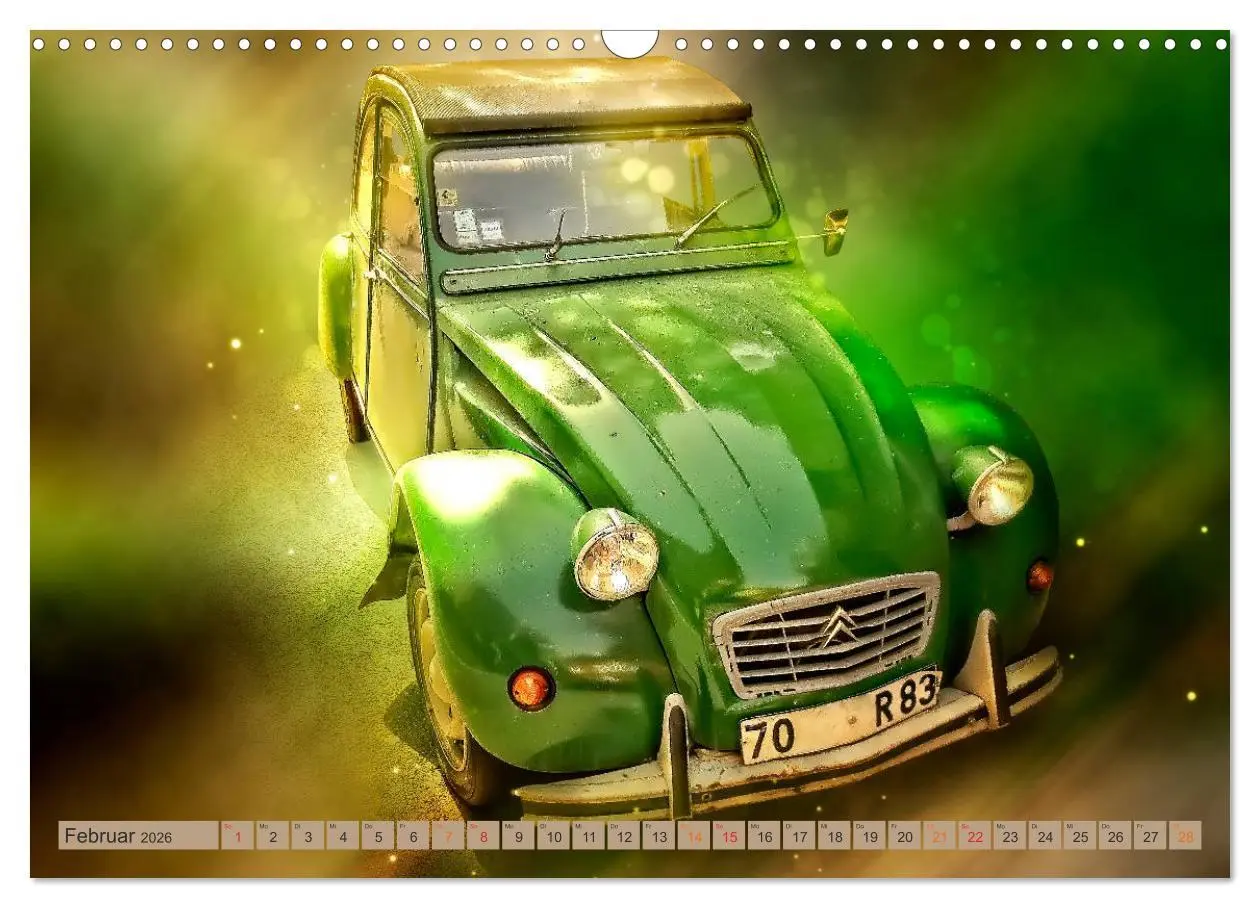 Bild: 9783457846407 | Die Ente - Citroën 2CV (Wandkalender 2026 DIN A3 quer), CALVENDO...