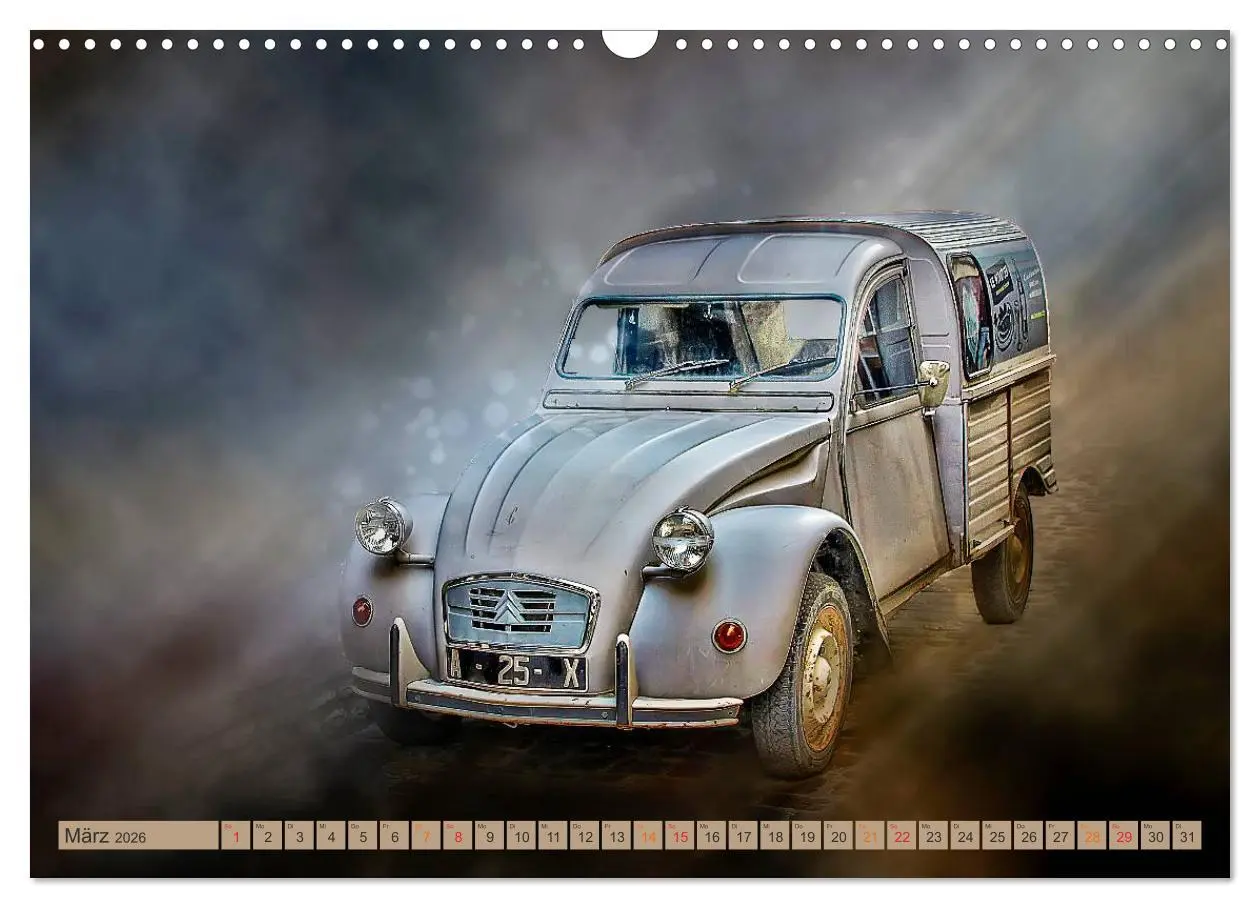 Bild: 9783457846407 | Die Ente - Citroën 2CV (Wandkalender 2026 DIN A3 quer), CALVENDO...