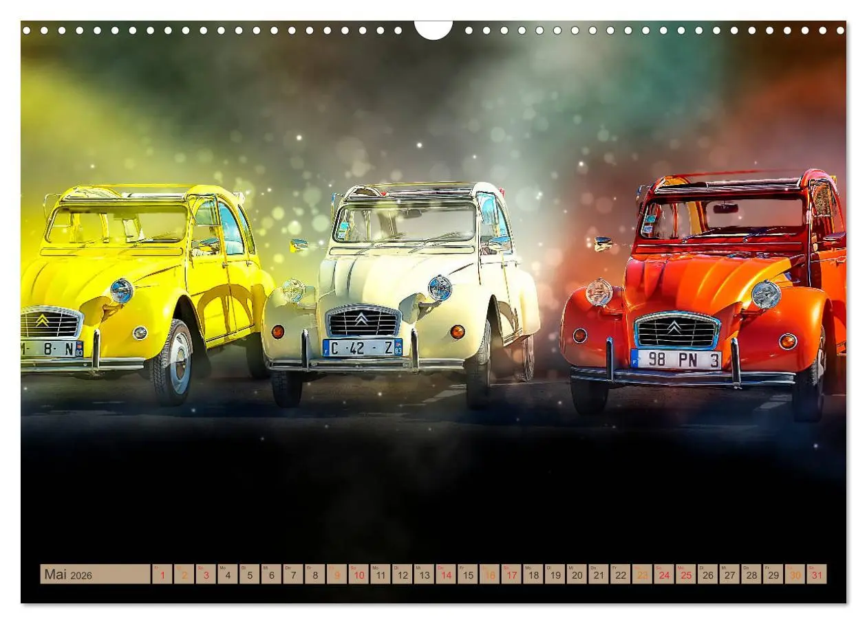 Bild: 9783457846407 | Die Ente - Citroën 2CV (Wandkalender 2026 DIN A3 quer), CALVENDO...