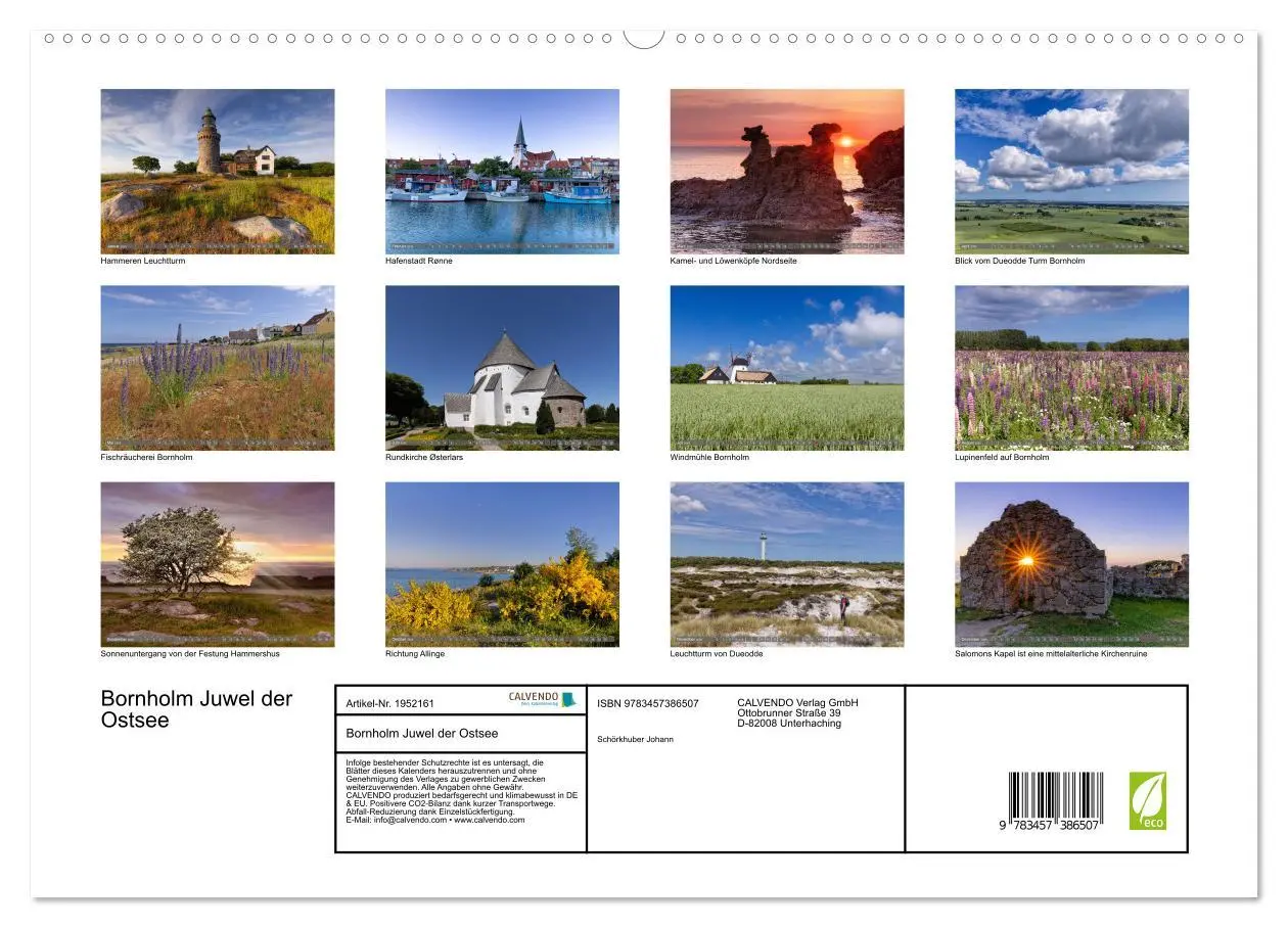 Bild: 9783457386507 | Bornholm Juwel der Ostsee (hochwertiger Premium Wandkalender 2026...
