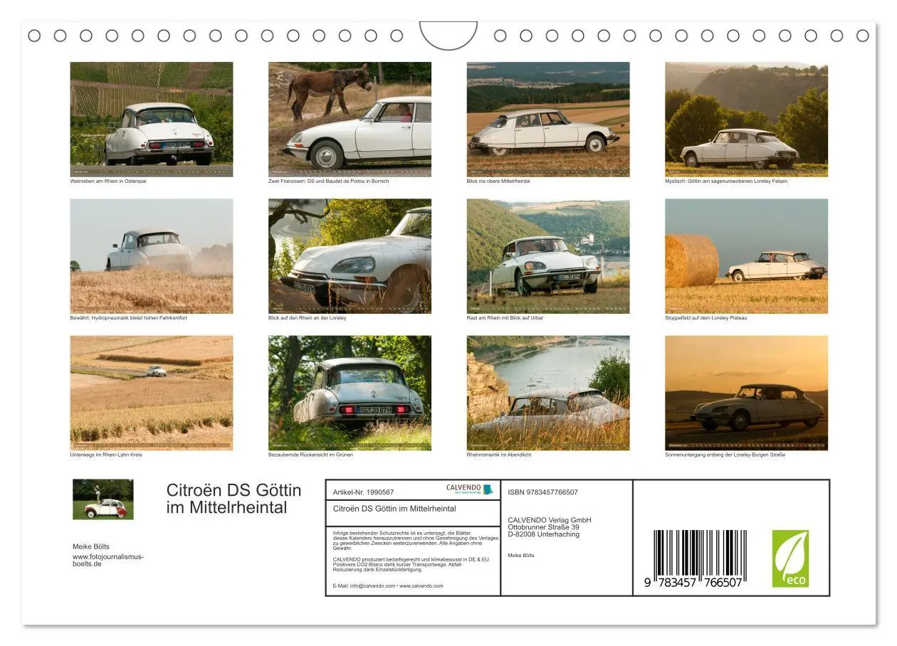 Bild: 9783457766507 | Citroën DS Göttin im Mittelrheintal (Wandkalender 2026 DIN A4...
