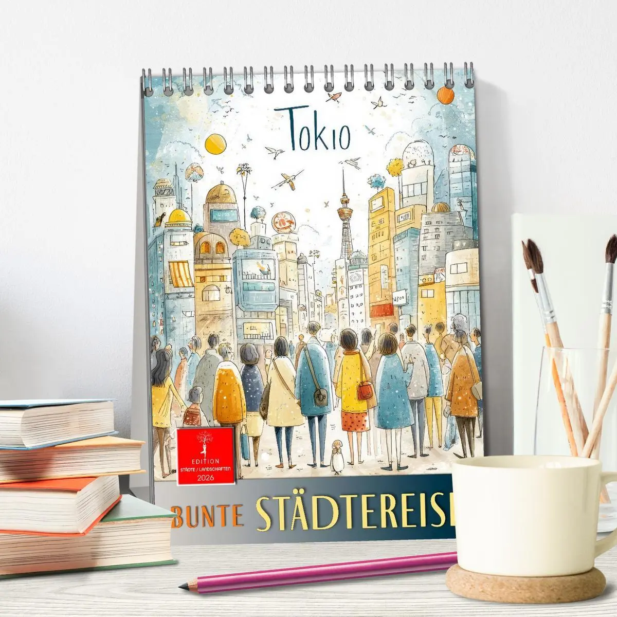 Bild: 9783516096507 | Bunte Weltreise (Tischkalender 2026 DIN A5 hoch), CALVENDO...