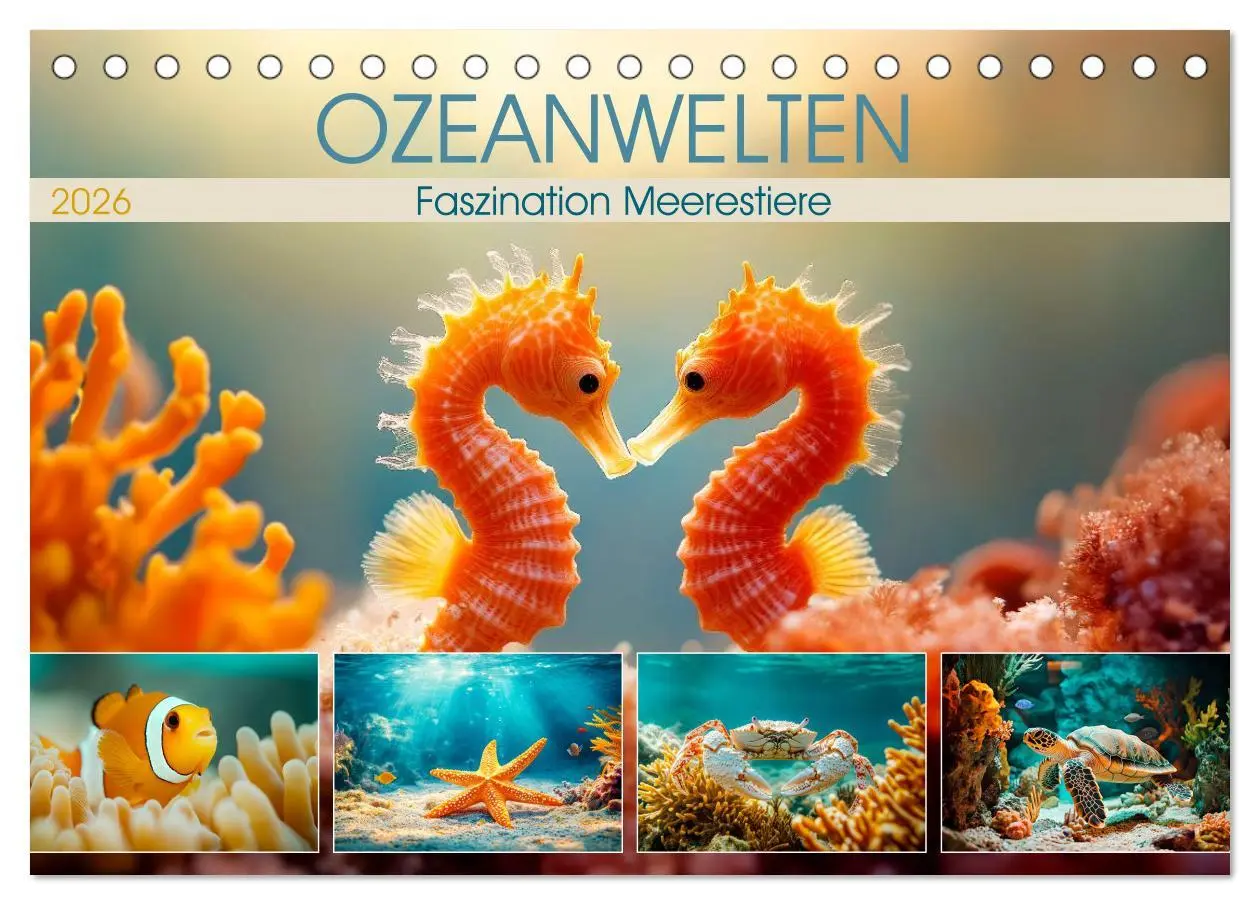 Cover: 9783516166507 | OZEANWELTEN Faszination Meerestiere (Tischkalender 2026 DIN A5...