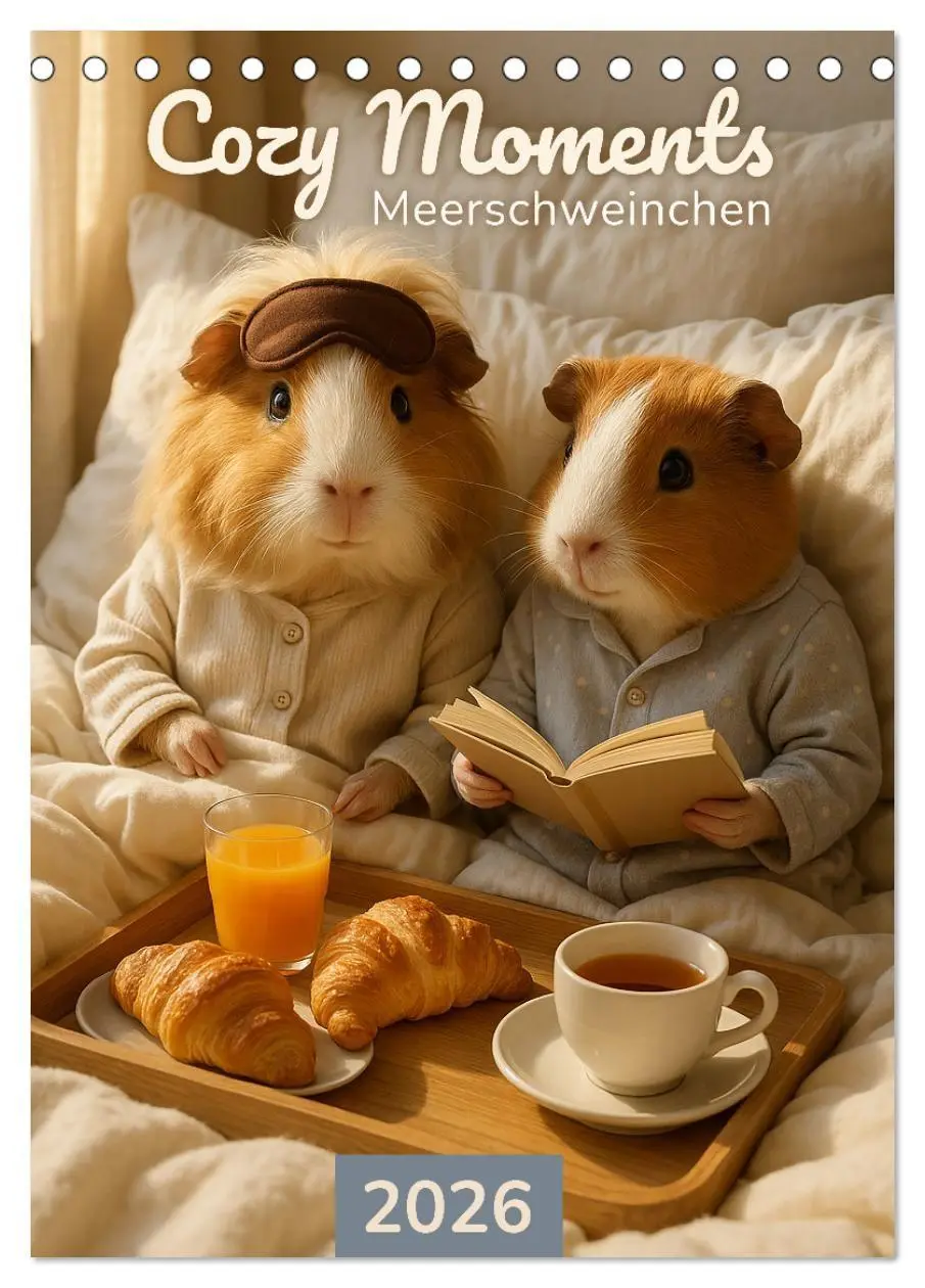 Cover: 9783516926507 | Cozy Moments - Meerschweinchen Kalender (Tischkalender 2027 DIN A5...