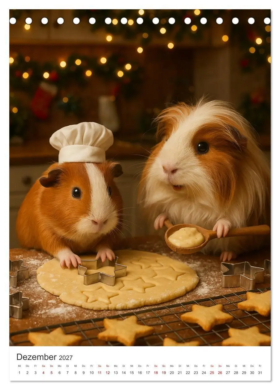 Bild: 9783516926507 | Cozy Moments - Meerschweinchen Kalender (Tischkalender 2027 DIN A5...